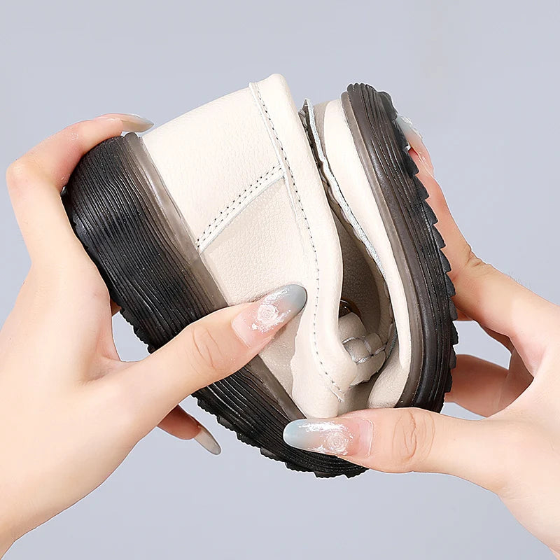 Summer Ladies Loafers Leather Women's Casual Shoes